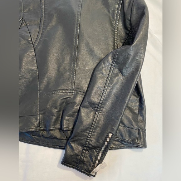 NWT Express Faux Leather Moto jacket Black XL - Picture 11 of 12